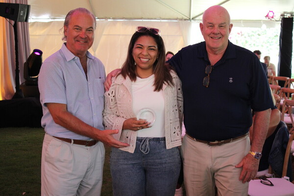 a group of people standing together