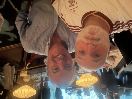 two men taking a selfie